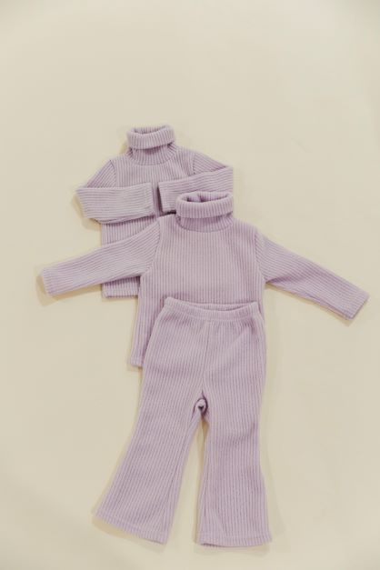 Lilac 2pc Turtleneck Set